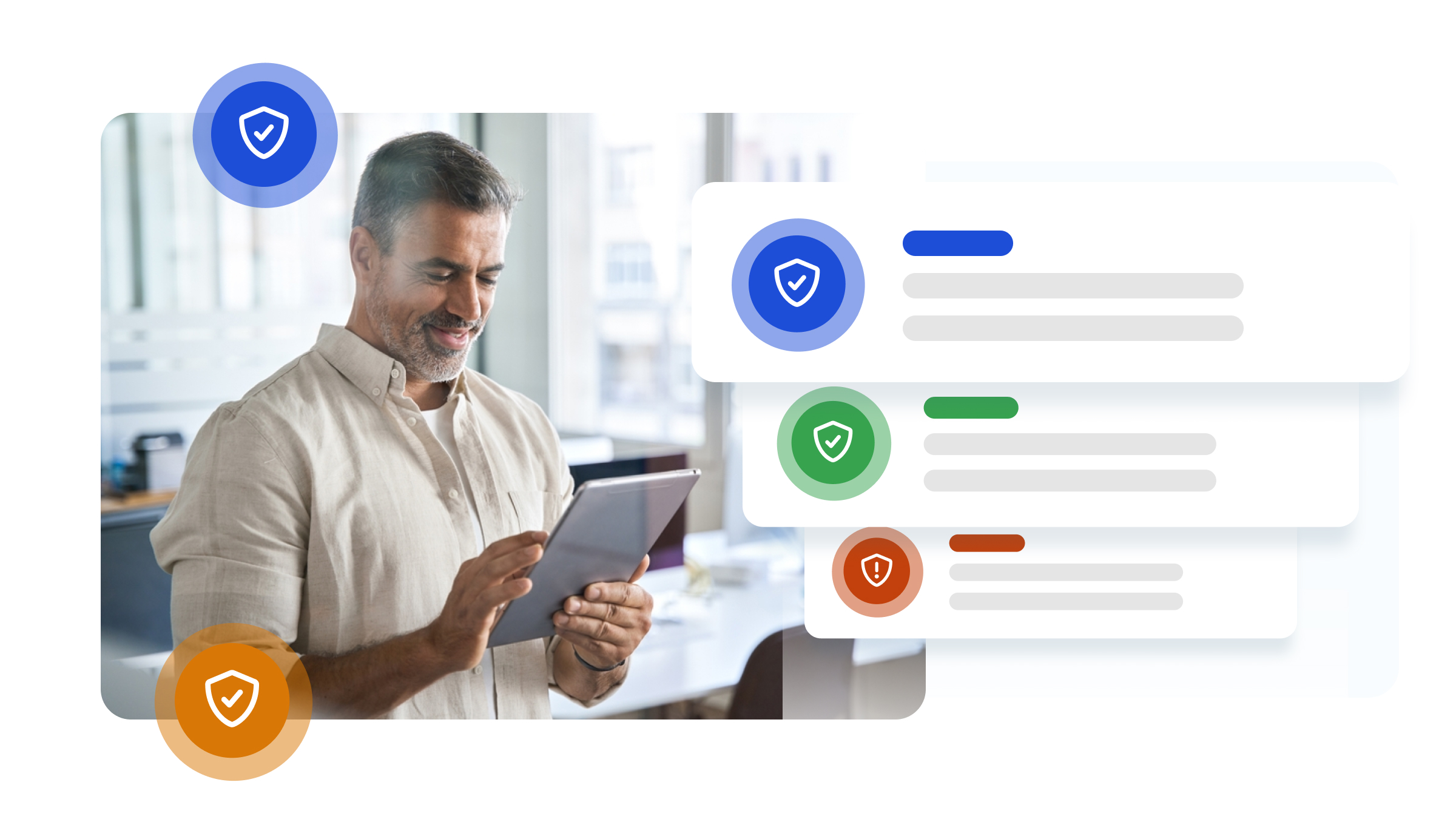 Professional reviewing SSL certificate digest email with complete portfolio overview